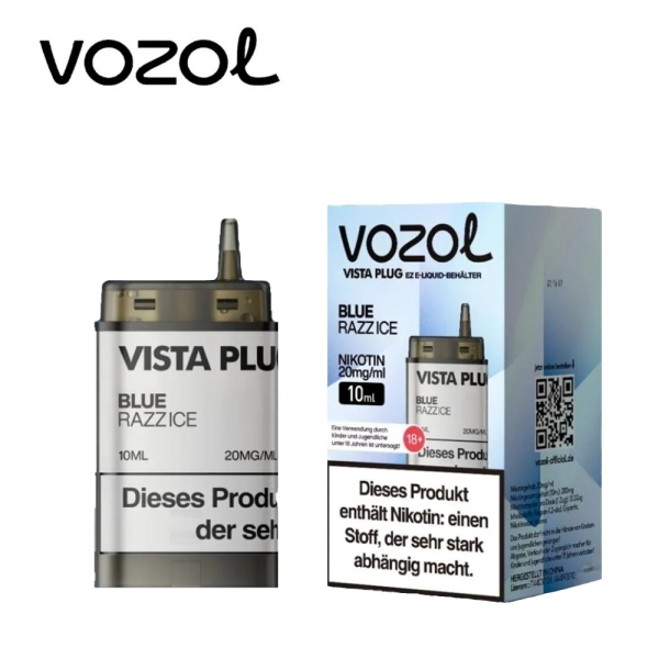 Vozol Vista Plug Ez - Blue Razz Ice - Pods 20mg